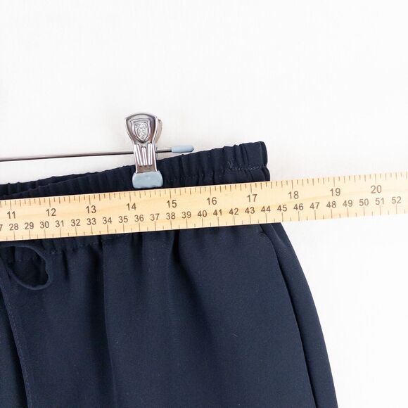 Talbots Women’s Pull On Eastport Pants size Large Navy Blue Straight Leg Stretch - Picture 4 of 10